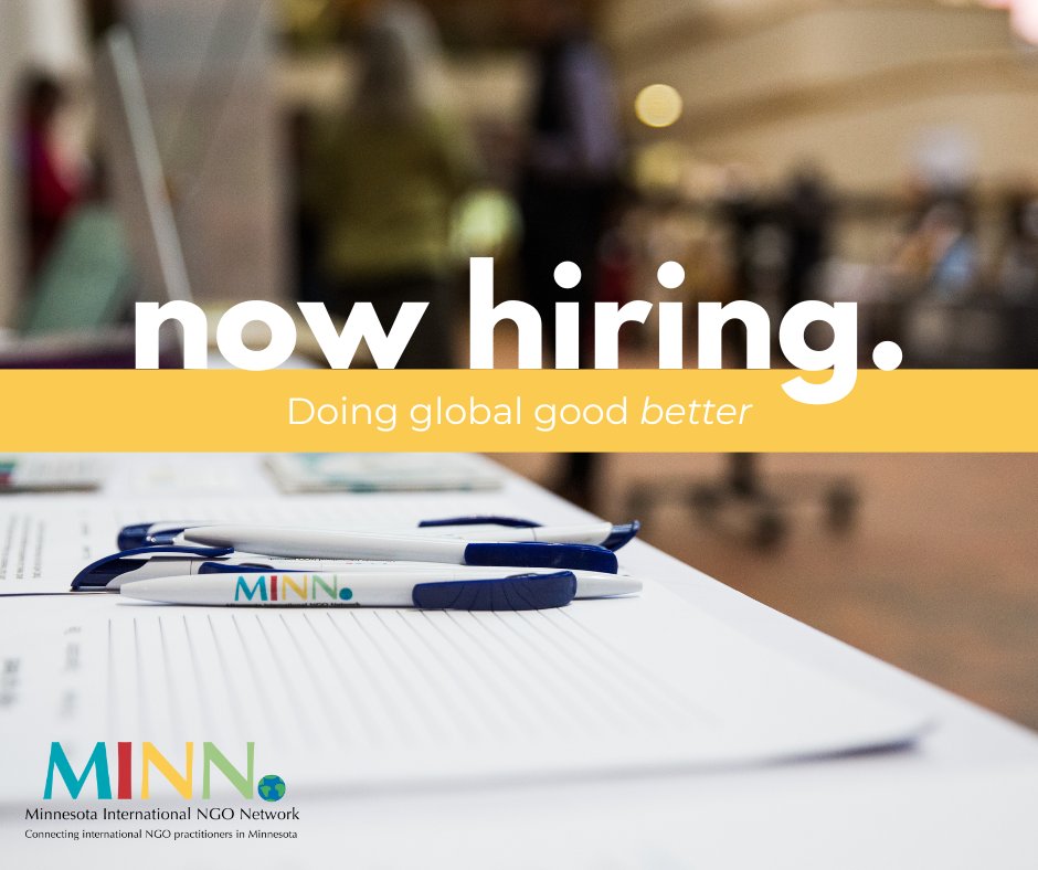 We are seeking a new Membership Manager to help grow MINN's presence in Minnesota's INGO community and manage existing and new members. We are a volunteer-led org, but this is one of the few roles that has a small monthly stipend. Learn more and apply: minnesotangos.org/news/now-hirin…