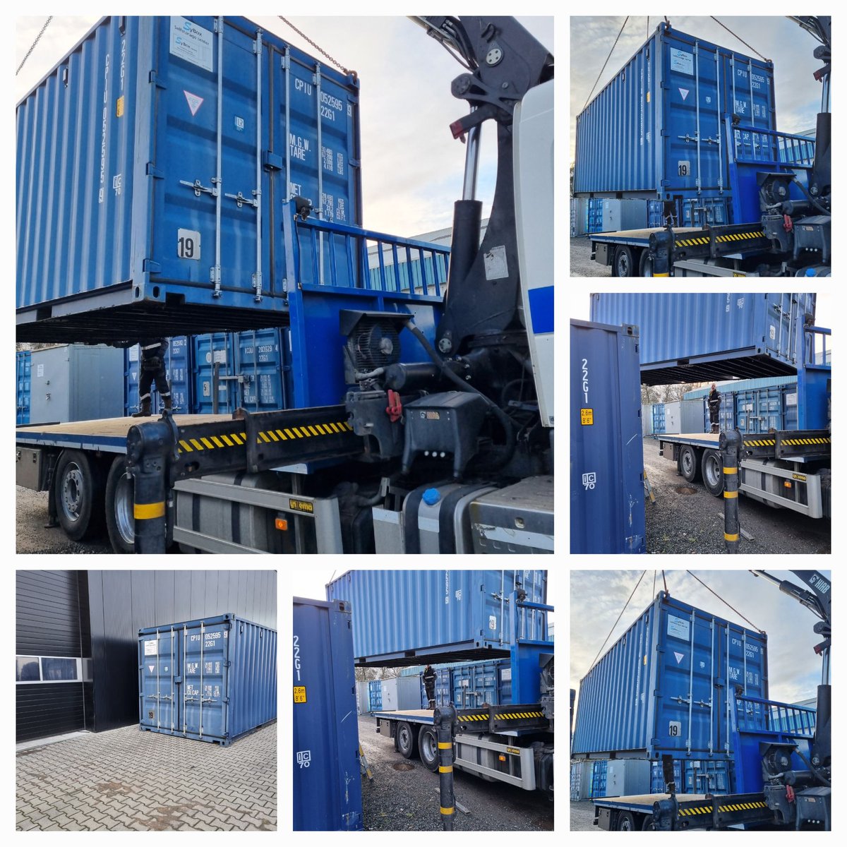 SyBoxJoure's tweet photo. Laatste transport dit jaar 20ft.met 
Otto de Vries uitgevoerd.
SyBox Joure wenst alle cliëntele, vrienden en kennissen een "opgeruimd" en gezond 2023 toe. https://t.co/Mv29hc6sQ3