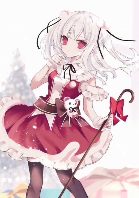 「candy cane red bow」 illustration images(Latest)