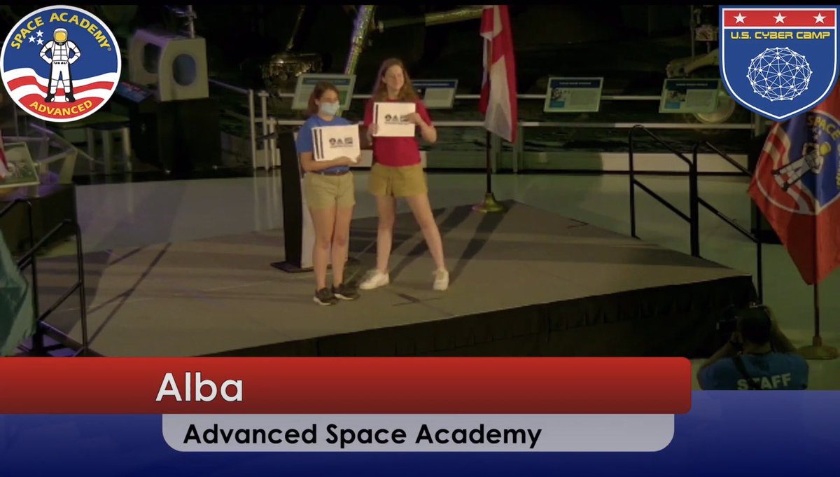 JoeCaramagna's tweet photo. #In2022 my middle graduated from Advanced Space Academy in Huntsville, Alabama and her Team Alba won The Commander’s Cup as the highest scoring team. https://t.co/ihZuVqY0Xo