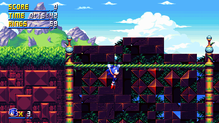 SonicInfinitude's tweet photo. Introducing the new ground tiles for our first zone, inspired in what we had before. By the way, what zone names come to your mind when you look at this zone? https://t.co/PtDXpliRHM