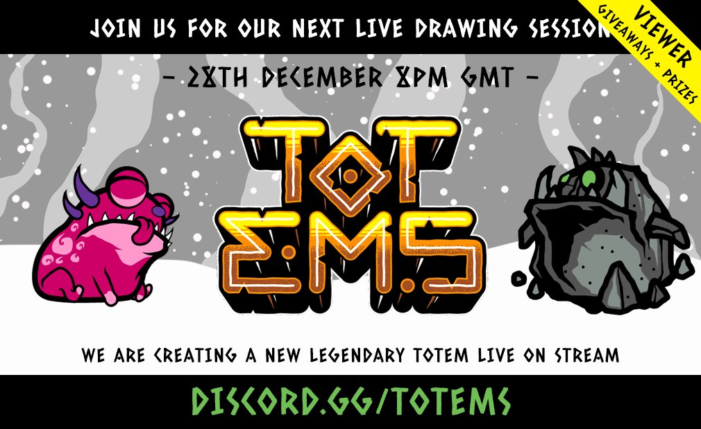 totemsnft's tweet photo. Live drawing session tomorrow!

We will be giving away Totem NFT's and other goodies, all you have to do is tune in at some point in our discord! 🎁👀

#NFT #NFTGiveaway #NFTCommunity #NFTs #NFTartwork #Live https://t.co/LbJVit9YvZ