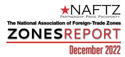 NAFTZ's tweet photo. The December Zones Report Newsletter is now available! In this month’s issue NAFTZ Chair Shane Williams provides a recap of the association’s year, while NAFTZ President Jeffrey J. Tafel, CAE provides a glimpse of the results of the NAFTZ Advocacy Survey. 
https://t.co/Z52lzN7SOT https://t.co/TpDXoyqS92