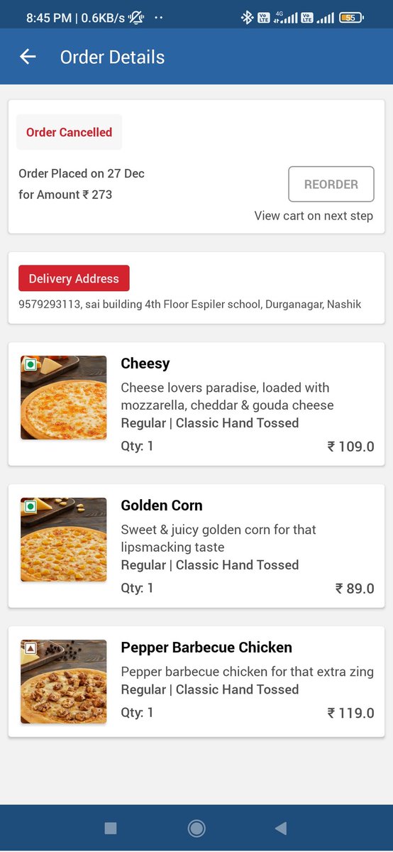 Akshay_aher007's tweet image. @dominos
@dominos_india
Not delivered order on time and manager behavior is very rude

Please take action this Manager 

#bad_service
#rude_manager

+918928745416
After 45 min order cancelled