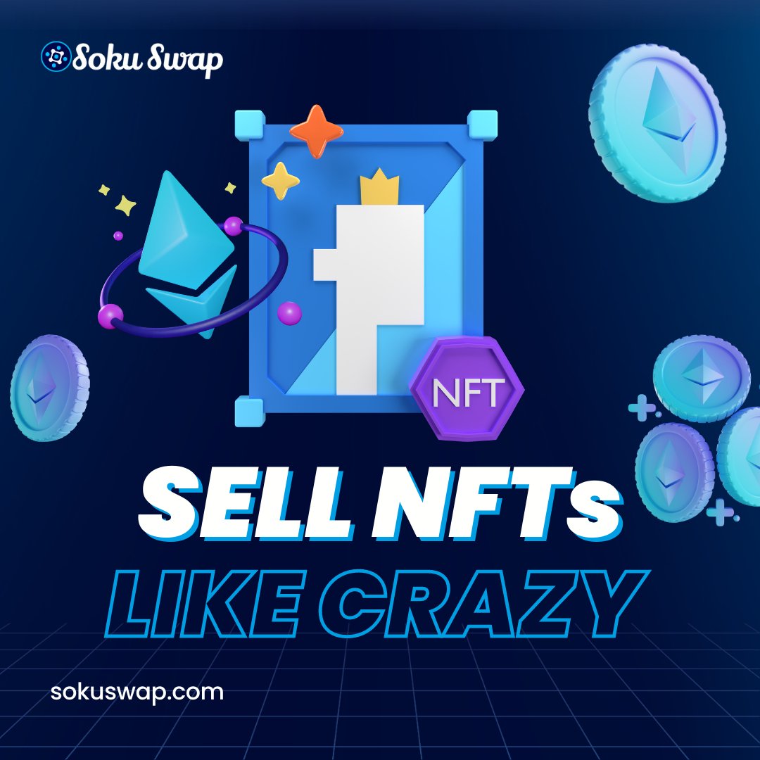 SokuSwap's tweet image. 📢NFT Creators: Knowing the right marketplace can make all the difference between a successful sale and being lost in the noise👥

🗣Foremost, where you sell your NFTs is as important as what you sell.

☑️List your NFTs for FREE on SokuSwap NFT Marketplace to sell like CRAZY🥳