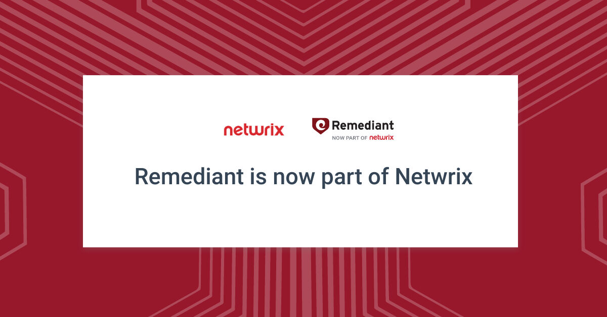 Netwrix's tweet image. 🎉 We’re proud to announce our acquisition of software vendor @Remediant. This deal will deepen our expertise in continuous privilege discovery and enrich our privileged access management (PAM) offering &amp;gt;&amp;gt; bit.ly/3PWf7t5
#PrivilegedAccessManagement #PAM