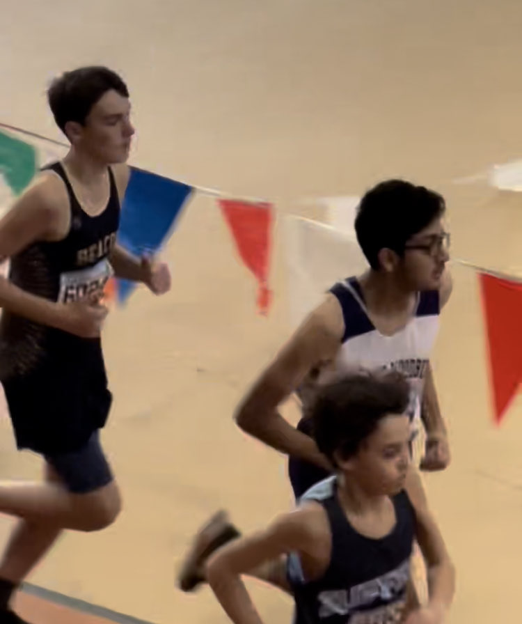 Aron Li getting a good start in the 55 and Dylan Hetrick in the 1600