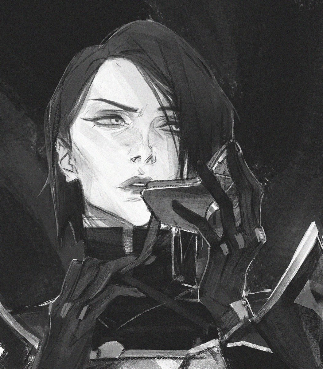「Finally I got around to sketching some V」|Вольный хлебецのイラスト