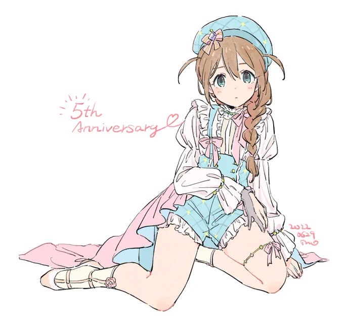 #2022年自分が選ぶ今年の4枚ミリちゃんで4枚どれも描きたい感じに描けたのでとても気に入ってる! 