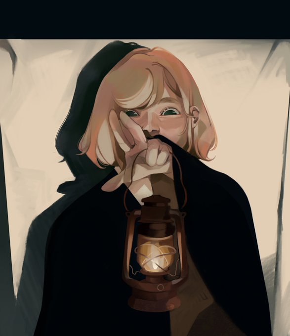 「blonde hair holding lantern」 illustration images(Latest)