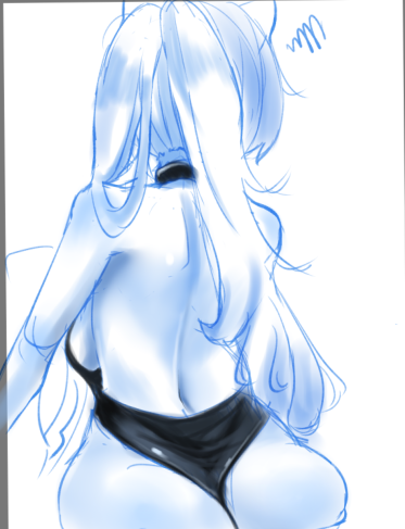 「吸いたい背中オブザイヤー受賞よそのこrkgk 」|めい🔞（skeb募集中）のイラスト