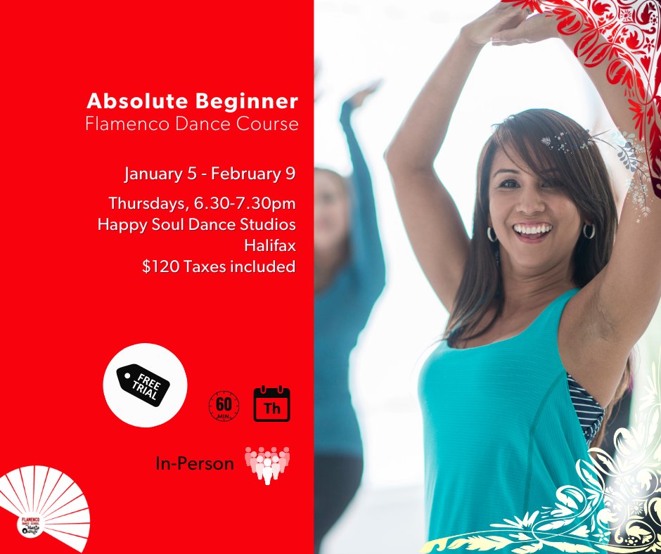 MariaOsende's tweet photo. This January, bring dance into your life. Thursdays 6.30-7.30pm - New 6-week Absolute Beginner Flamenco Dance Course. It's time to dance! Find out more at https://t.co/lfSCLYa60W
#flamenco #flamencodance https://t.co/N0ekenNmS4