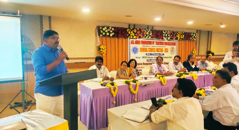 PRTUTSOFFICIAL's tweet photo. AIFTO GENERAL COUNCIL MEETING - 2022 AT PRTUTS BHAVAN HYDERABAD
@SripalR30543667 https://t.co/0TjFMQvJpo