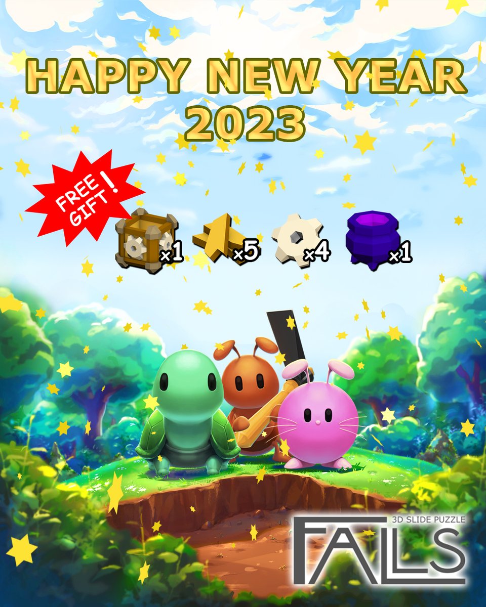 EnnFace's tweet photo. Wishing you a very happy and sweet new year. Have a Happy New Year! #happynewyear #happynewyear2023 #gamedev #indiegame #indiegamedev #indiedev #gaming #freegift #puzzlegame #puzzlegames #madewithunity #unity https://t.co/J9D4upgUbM
