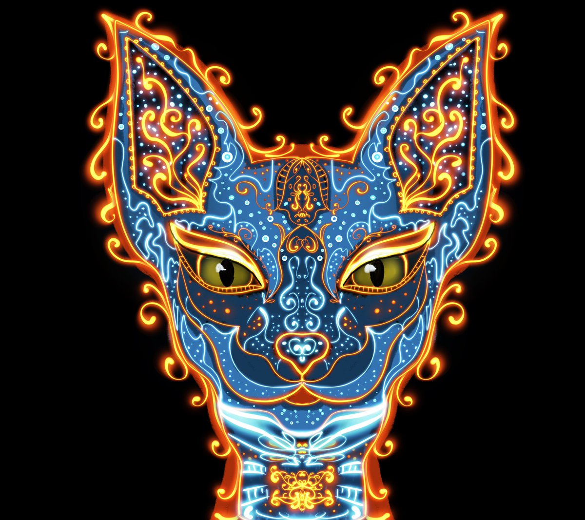 Моя кошечка на #makersplace #NFTartists #NFTartwork