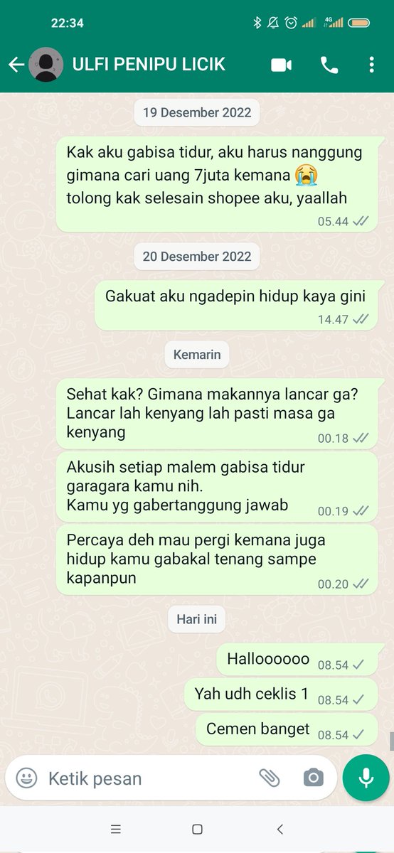 _khfftnsya's tweet photo. ULFIANA DEWI akan terus kami post sampai naik beritanya. Bagaimanapun alibinya pelaku ini harus menghadap kami para korbannya. 
Kalau udh ceklis 1 seperti ini apa masih ada harapan kami mendapatkan hak kami?. #mabespolri #TNI #penipuan #ULFIANADEWIPENIPU https://t.co/9kjMgeGCux