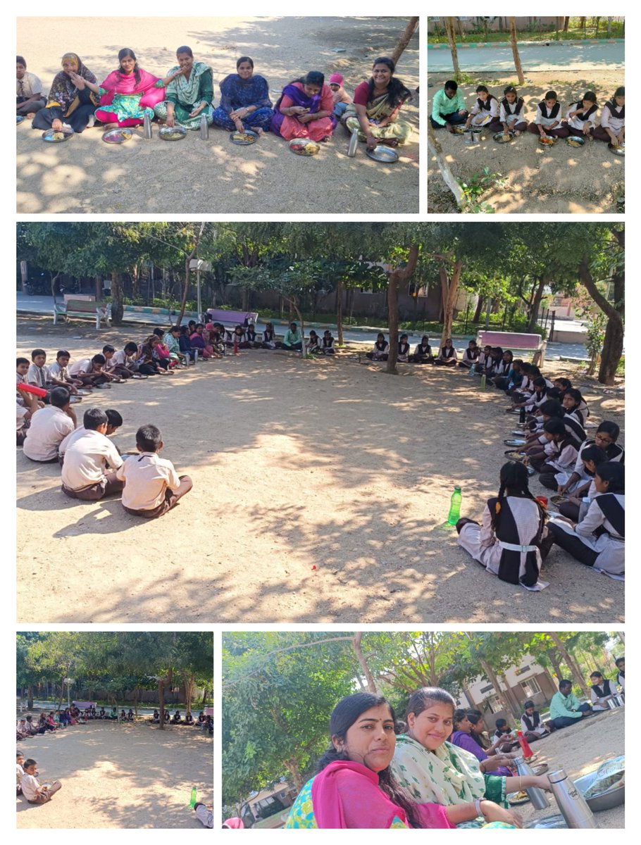 MmdrsRaichur's tweet photo. On the occassion of yellammavase on 23/12/2022 staff and students had their special festival vanabhojana #karnatakaMWD @of_raichur @ https://t.co/29fI6EgYD1