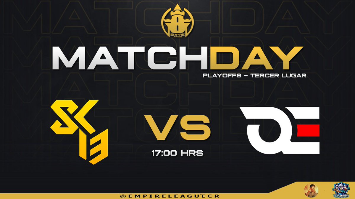 EmpireLeagueCR's tweet photo. ๐๐๐๐๐ ๐๐๐ - ๐๐๐๐๐๐ ๐๐๐๐๐ โ๏ธ
Partidazo que nos espera el dรญa de hoy, todo o nada en busca de un lugar en el podio! ๐ฅ
๐ช๐ธ @ShocK13cr ๐ @QuantumsElites ๐ฒ๐ฝ
โฐ| 17:00 ๐ต๐ช
๐๏ธ| @Recameca
๐บ| https://t.co/WdPi4KjRc5
ยฟCuรกl es tu favorito? Mucha suerte!โ๏ธ
โจ| #ELP3 https://t.co/O4gEcp5oVZ