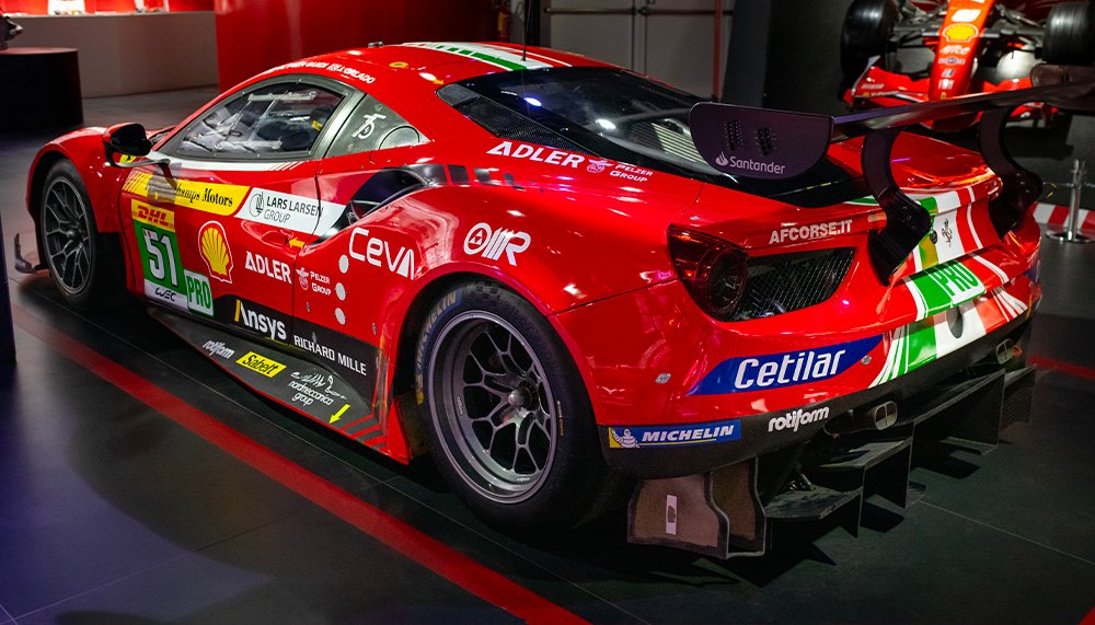 One more legend in the iconic "Sala delle Vittorie": the #Ferrari488GTE! 🔥

Since its debut in the endurance races it has notched more than 30 triumphs, giving the Prancing Horse 4 manufacturers’ titles, 3 drivers’ titles with Pier Guidi and Calado.

#MuseiFerrari #Ferrari