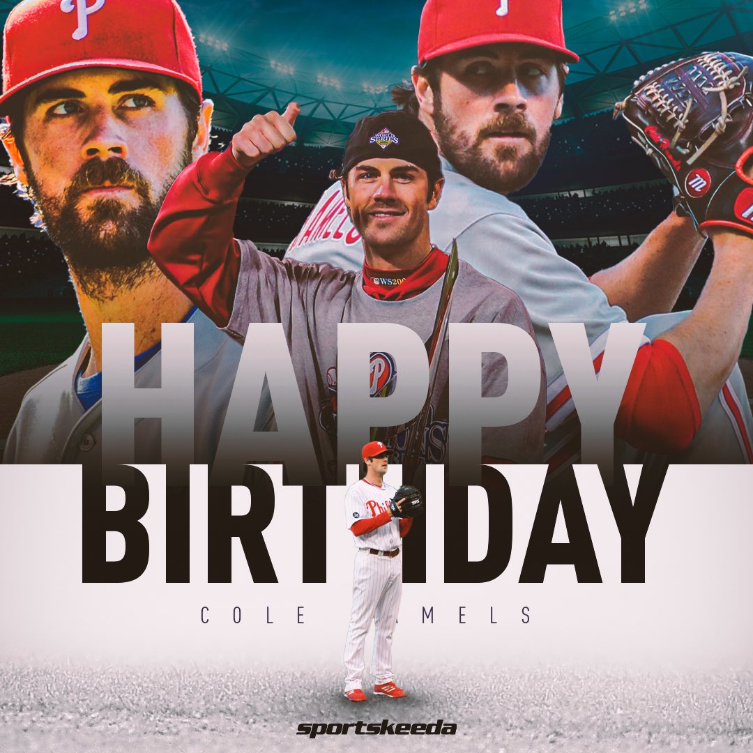 Happy 39th Birthday to former pitcher, Cole Hamels      2008 World Series WS MVP NLCS MVP 4x All-Star 