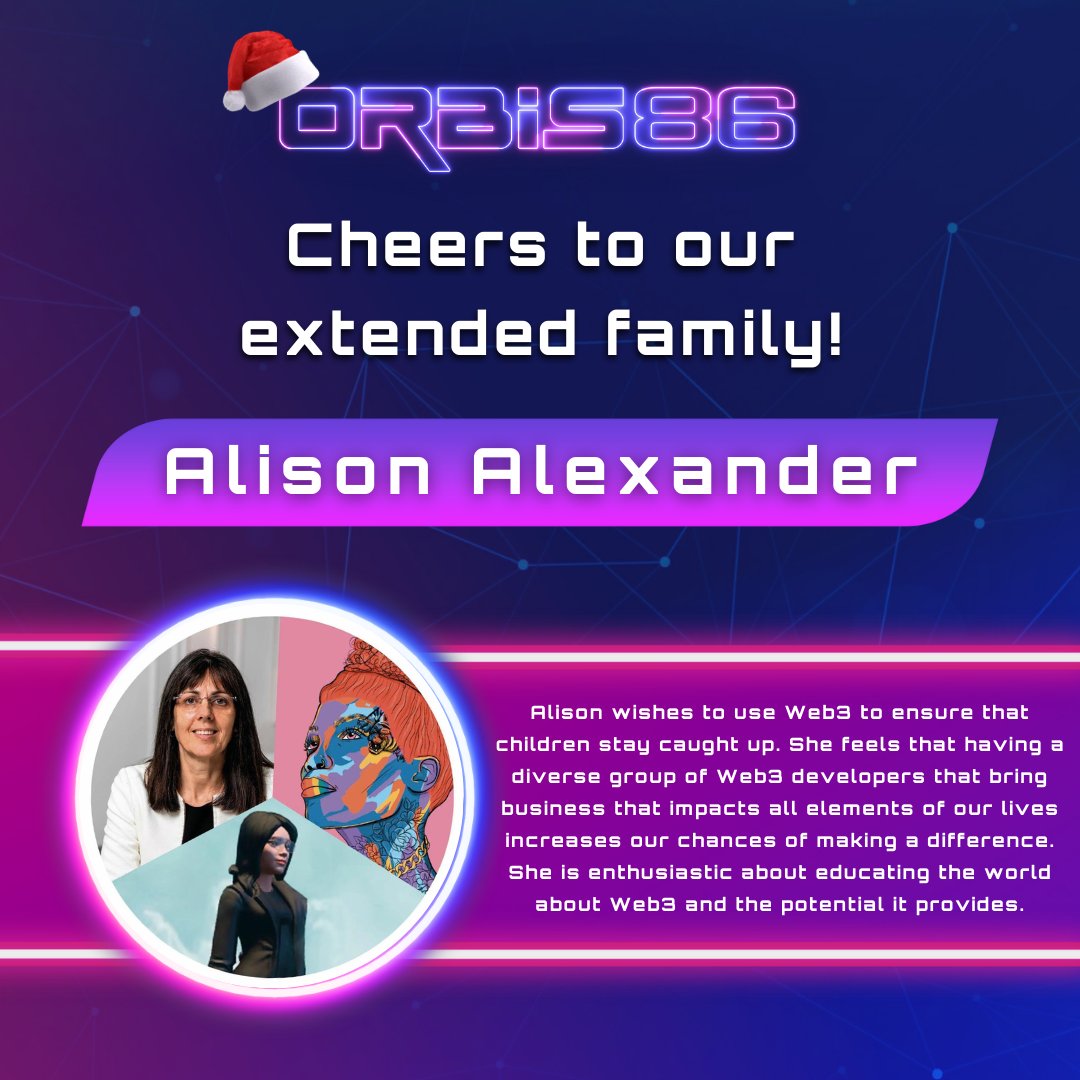 orbis86_x's tweet photo. She is the Co-founder & Director of Ethics and Social Policy of Metcampus, an education and investment Web3 startup, who wishes to use Web3 to ensure that children stay caught up.
Meet @AmetaverseA,#SigmaAmbassador, an addition to the #Orbis86 Family. https://t.co/sjkCRbkpNK