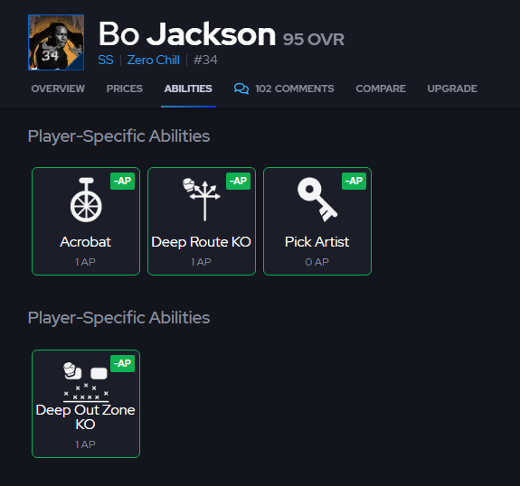 MUTdotGG's tweet photo. Bo Jackson is now the second player to get Acrobat for just 1 AP. Is he your new user?

https://t.co/z2BlB1NqCU
👆 https://t.co/VmreDdt8rg
