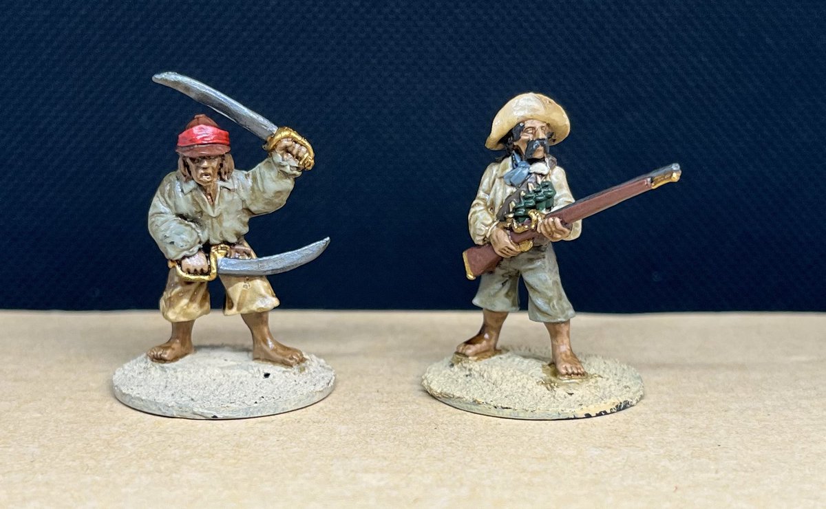 DMCFFD's tweet photo. Quite possibly the last figures I’ll finish in 2022. 4 pirates from Wargames Foundry. #6mmrpc #Wargaming #pirates https://t.co/OZ7uKXRhLJ