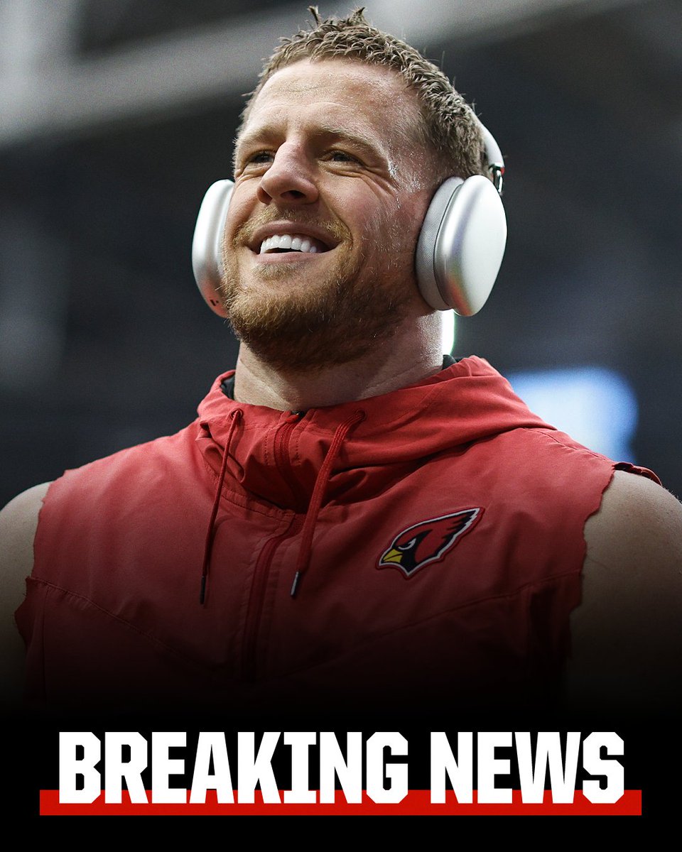 Breaking: Three-time NFL DPOY J.J. Watt is retiring after this season, he announced.