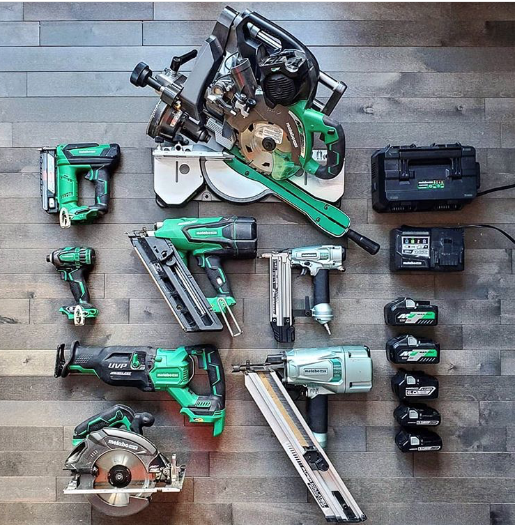 MetaboHPT's tweet photo. GO win the day on the jobsite with Metabo HPT's full selection of Pro Preferred Nailers and ever-expanding MultiVoltโข System of professional grade power tools and lifestyle accessories.
#MetaboHPT #GreenMeansGO #MultiVolt #Tools #PowerTools #Pro #ToolCollection #KeepCraftAlive https://t.co/pCsj3oPJLs