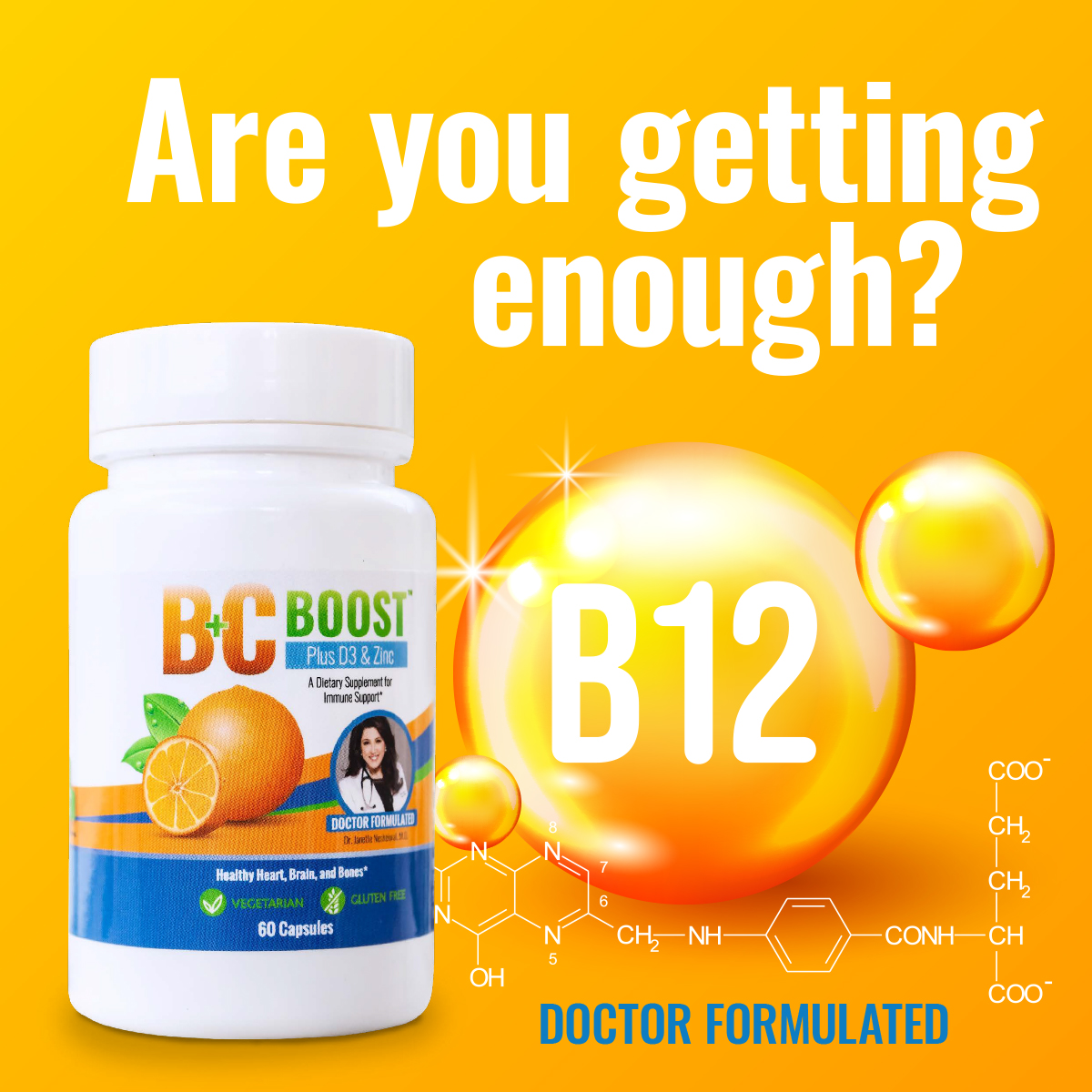BCBoostOfficial's tweet photo. Vitamin B12 is important in red blood cell formation - these are cells that help carry oxygen and nutrients to your tissues and helps make DNA in addition to helping the body convert food molecules into energy. #BCBoost https://t.co/oIenem4ASp