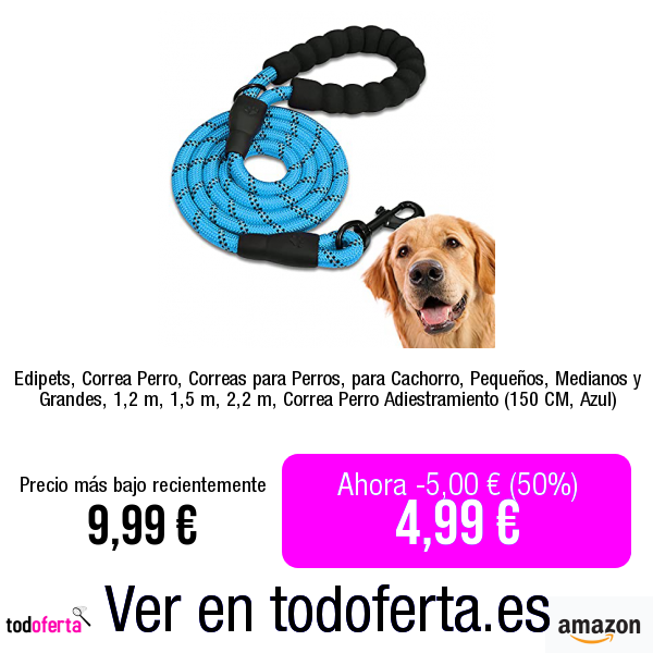 Todoferta1's tweet photo. ↗️Ver en Amazon https://t.co/qmqOb29Mkz
Edipets, Correa Perro, Correas para Perros, para Cachorro, Pequeños, Medianos y Grandes, 1,2 m, 1,5 m, 2,2 m, Correa Perro Adiestramiento (150 CM, Azul)

👨‍👨‍👧‍👧 Canales: https://t.co/qFFjgDB2Lm https://t.co/NbjxZ8Pv1n