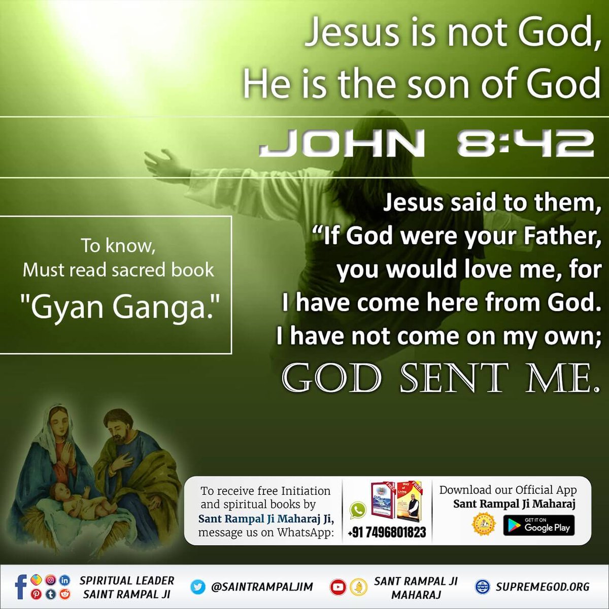 RajputAvni2's tweet photo. from Hazrat Isa

Holy Christianity was established.

The devotee souls who followed the rules of Jesus Christ were called Christians and holy Christianity was born.

To know must read the holy book Gyan Ganga.
#BibleFacts

Kabir Is God
@AbisoyeAjayi  https://t.co/IaVvh9bDrV