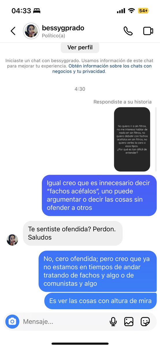 JesusFuentea's tweet photo. Qué onda la tolerancia de @BessyGallardoP no sabe conversar con respeto parece… jajaja bloqueada me fui https://t.co/WV8Pf5sbPR
