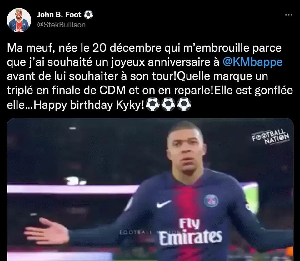 Bon anniversaire Kylian 🎂