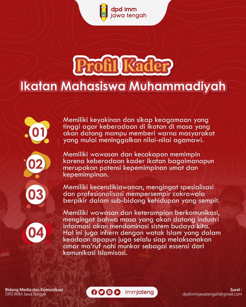 immjateng's tweet photo. Pergi ke Pecinan beli samurai
Samurai indah bikinan Koh In
Final Pildun sudah usai
Selamat beraktifitas di hari Senin

Oh ya, minIMM pengen tau dong, profil nomor berapakah yang sudah ada di dalam diri Immawan &amp; Immawati semua? 🤔

Fyi.

©Medkom DPD IMM Jateng™ https://t.co/qqkWUuIrOa