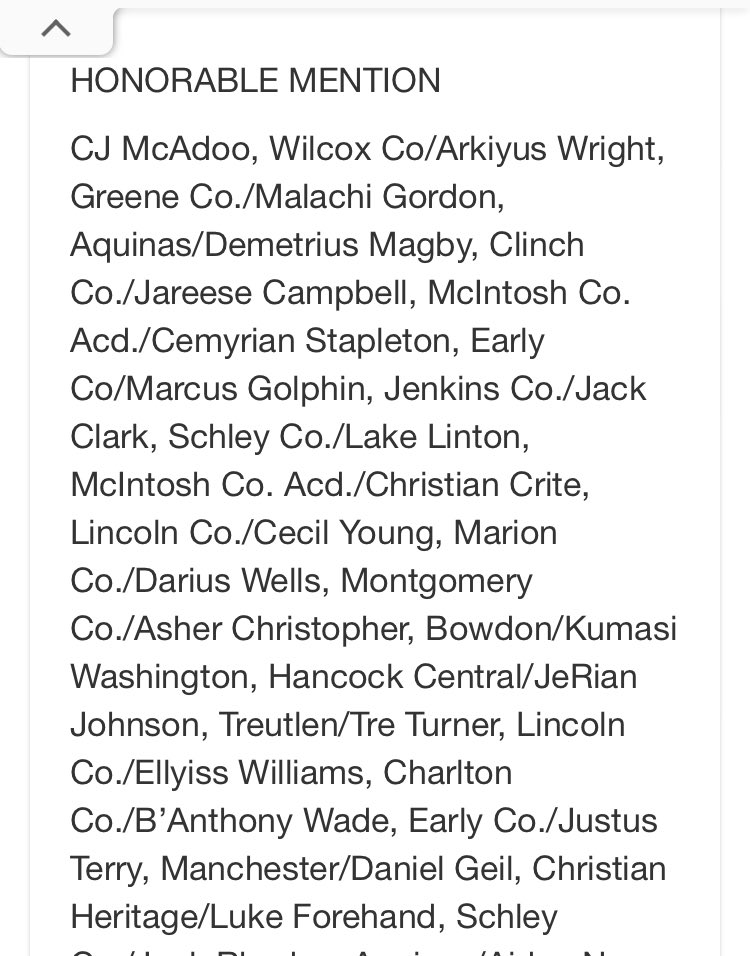 Congrats all state selections 1st Team Jaylen Lilly HM: Elyiss Williams, Kyler Williams, Darion Jones <a href="/LilleyJaylen/">Lilley</a> <a href="/Elyiss2025/">Elyiss Williams</a> <a href="/DairionJones/">Dairion Jones</a> <a href="/RecruitGeorgia/">Recruit Georgia</a>