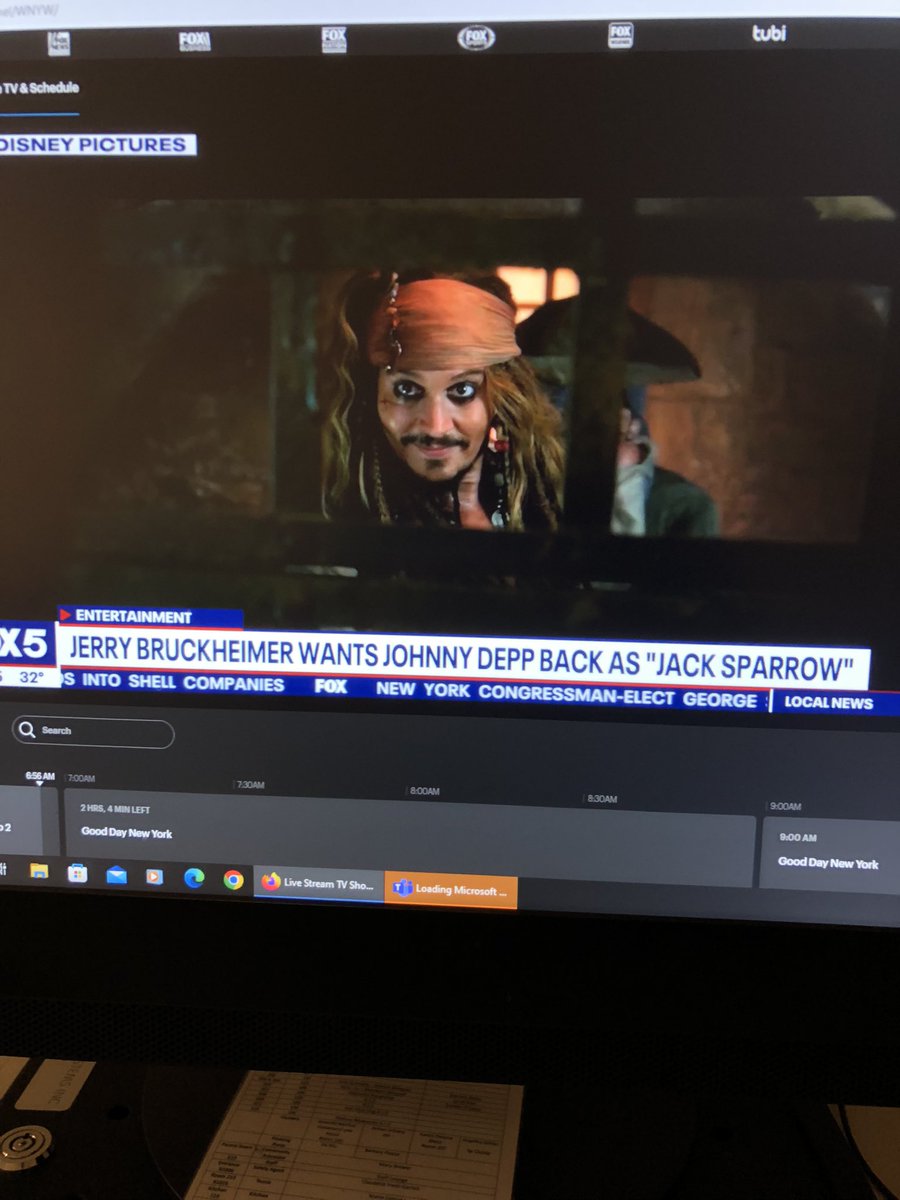 Lisssyloveee's tweet photo. The news this morning talking highly of #johnnydepp! Talking about him coming back to play jack sparrow. After winning his case! Yessss!!! #JohnnyDeppisFree #JohnnyDeppGotJustice #JohnnyDeppKeepsWinning https://t.co/jj4cfdNoY0