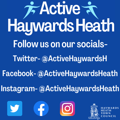 ActiveHaywardsH's tweet photo. Follow us on our socials-
Twitter - @ActiveHaywardsH
Facebook - @ActiveHaywardsHeath  
Instagram - @ActiveHaywardsHeath
#ActiveHaywardsHeath #Sportforum #Fitness #Exercise #Community #HaywardsHeathTownCouncil #Instagram #twitter #facebook https://t.co/lWMNHGPb90