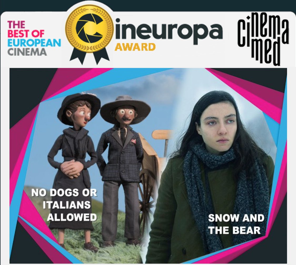 This year's #CineuropaAward at the 22nd <a href="/CinemamedBxl/">Cinemamed Bxl</a> 🌶️ goes to:
🏆Alain Ughetto's No dogs or Italians Allowed  
🏆Selcen Eurgun's Snow and the Bear

ℹ️ cineuropa.org/en/nlceaward/