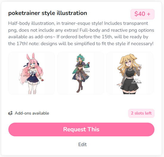 starfallwish's tweet photo. got a few rush slots open to help finish paying off some recent medical bills n stuff! RTs appreciated~ also jan/feb comm waitlist will be going up later today, and my DMs are open for any questions!✨
https://t.co/O74SGse9kH #artcommissions  #commissionsopen https://t.co/ZXRcglDolh