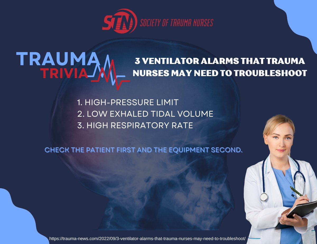 SocTraumaNurses's tweet photo. Test your knowledge...

#STN #SocietyofTraumaNurses #traumanurse #emergencynurse #nursing #testyourknowledge #TCRN #BCEN https://t.co/z5HQxh2vub
