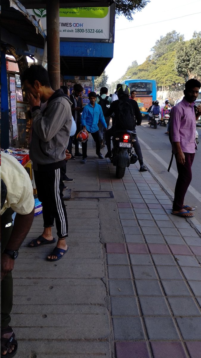 pradshen's tweet photo. It seems like life and limb of common man has no value against that of a VIP. A humble request to make some Police personnel see for themselves walking on the footpath like a common man, to see how scary the situation is. I have already reported these two in public eye app. https://t.co/sugKn2REvx