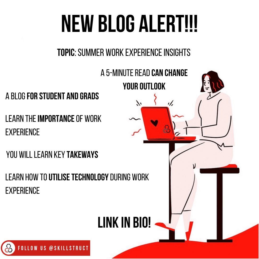 skillstruct's tweet photo. WE ALL HAVE TO START SOMEWHERE RIGHT?
One of our recent interns recently wrote a blog about their work experience insights reflecting on their experience and why you should consider work experience.
https://t.co/cYkKWMQjgb
#insternship #people #share #students #university https://t.co/4dxYCtsuZB