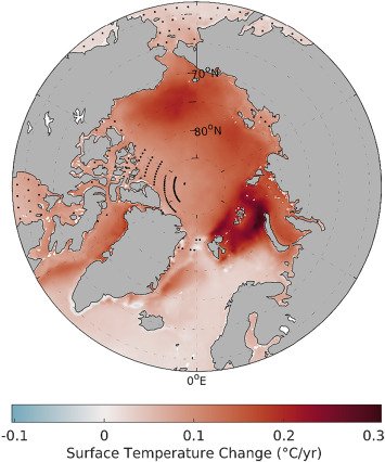 PEnglyst's tweet photo. Endelig kan vi præsentere vores nye artikel og datasæt med kombineret hav og havis temperatur for Arktis. Vi ser en gennemsnitlig opvarmning på 4.5°C i perioden 1982-2021! Læs artiklen (på engelsk) her: 
https://t.co/J4Kl36SqQH
@DTUSpace @dmidk 
#Arktis #klimaforandringer https://t.co/9iexOFrO21
