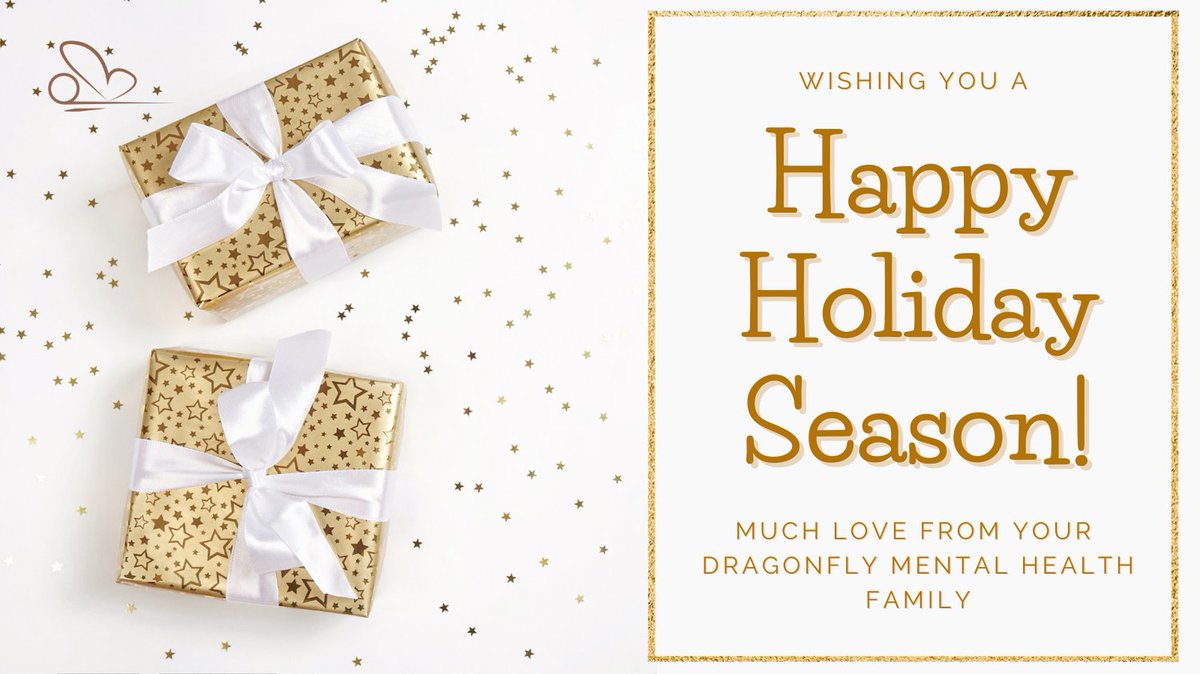 DragonflyMH's tweet photo. The holiday season can be a difficult time for those struggling with their mental health. Let them know you care by checking in on friends and family who you think might be struggling. Wishing you all a happy holiday season! Much love from your Dragonfly Mental Health Family <3 https://t.co/4hgHtd4uAp