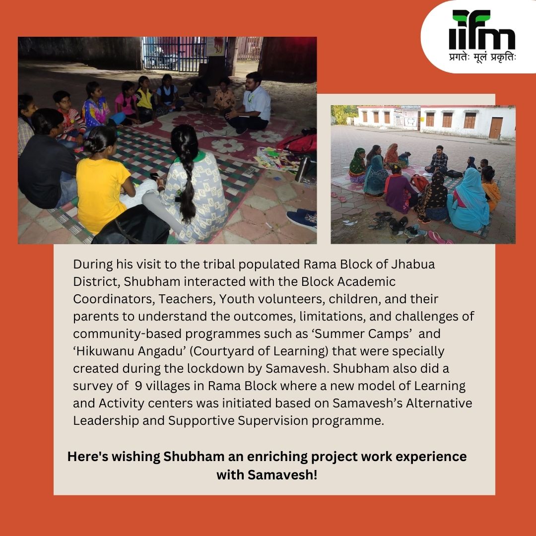 IIfmBhopal's tweet photo. Snippets from the projects of PGDFM 21-23 batch
IIFM Bhopal is excited to bring you stories from the project work of our PGDFM 21-23 batch. Todayβs project work corner features the work of Shubham Prajapati.
#iifmofficial #PGDFM #PGDSM #Admissions #projectwork https://t.co/zmrsODHCDh