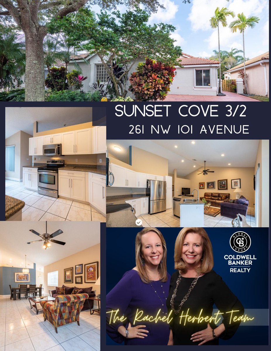 robyngott's tweet photo. Check out our newest listing in Plantation's Sunset Cove. This 3/2 is move in ready with updated kitchen and master bath and hurricane protection! https://t.co/G2fem8k0ih