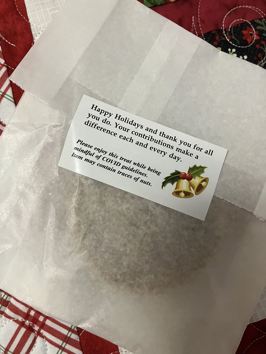 Thanks to the <a href="/QEIIFoundation/">QEII Foundation</a> for providing holiday snacks and messages of thanks for staff this week. A welcomed surprise at a meeting!