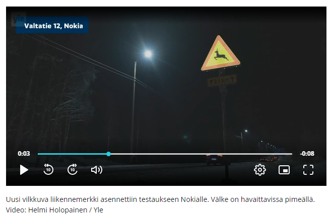 Yle: Auttaako liikennemerkin välke vähentämään kolareita? Hirvivaroitusjärjestelmää testataan Pirkanmaalla. Yhteistyössä #hirvivaara <a href="/PirkanmaanELY/">Sisä-Suomen elinvoimakeskus</a> 
bit.ly/3VbRXzG