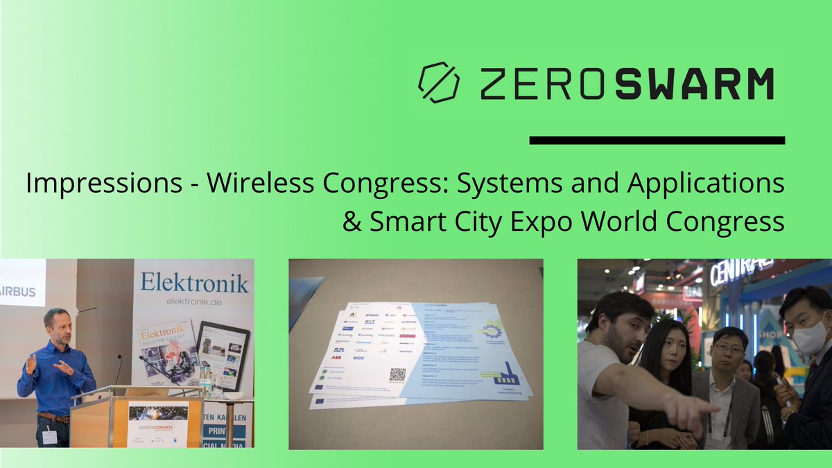 Zero-SWARM (@zeroswarm) on Twitter photo In 2022, Zero-Swarm was represented at numerous events: <a href="/accelleran/">Accelleran</a> attended #FYUZ2022, <a href="/ubiwhere/">Ubiwhere</a> participated in #SmartCityExpo, <a href="/FraunhoferHHI/">Fraunhofer HHI</a> was part of this year's Wireless Congress & let's not forget <a href="/opticoms/">Opticoms</a> trip to #GermanyConnected. More to come in 2023 - for sure! 🙌 In 2022, Zero-Swarm was represented at numerous events: <a href="/accelleran/">Accelleran</a> attended #FYUZ2022, <a href="/ubiwhere/">Ubiwhere</a> participated in #SmartCityExpo, <a href="/FraunhoferHHI/">Fraunhofer HHI</a> was part of this year's Wireless Congress & let's not forget <a href="/opticoms/">Opticoms</a> trip to #GermanyConnected. More to come in 2023 - for sure! 🙌